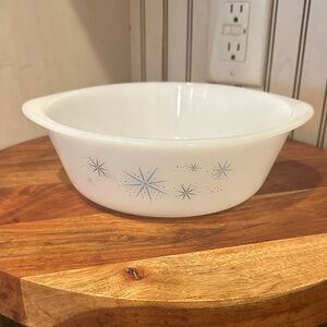 Glasbake 1960’s Atomic Starburst baking dish.